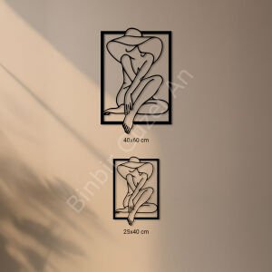 Sanatın Sade Zarafeti Metal Duvar Dekoru 29x42 cm