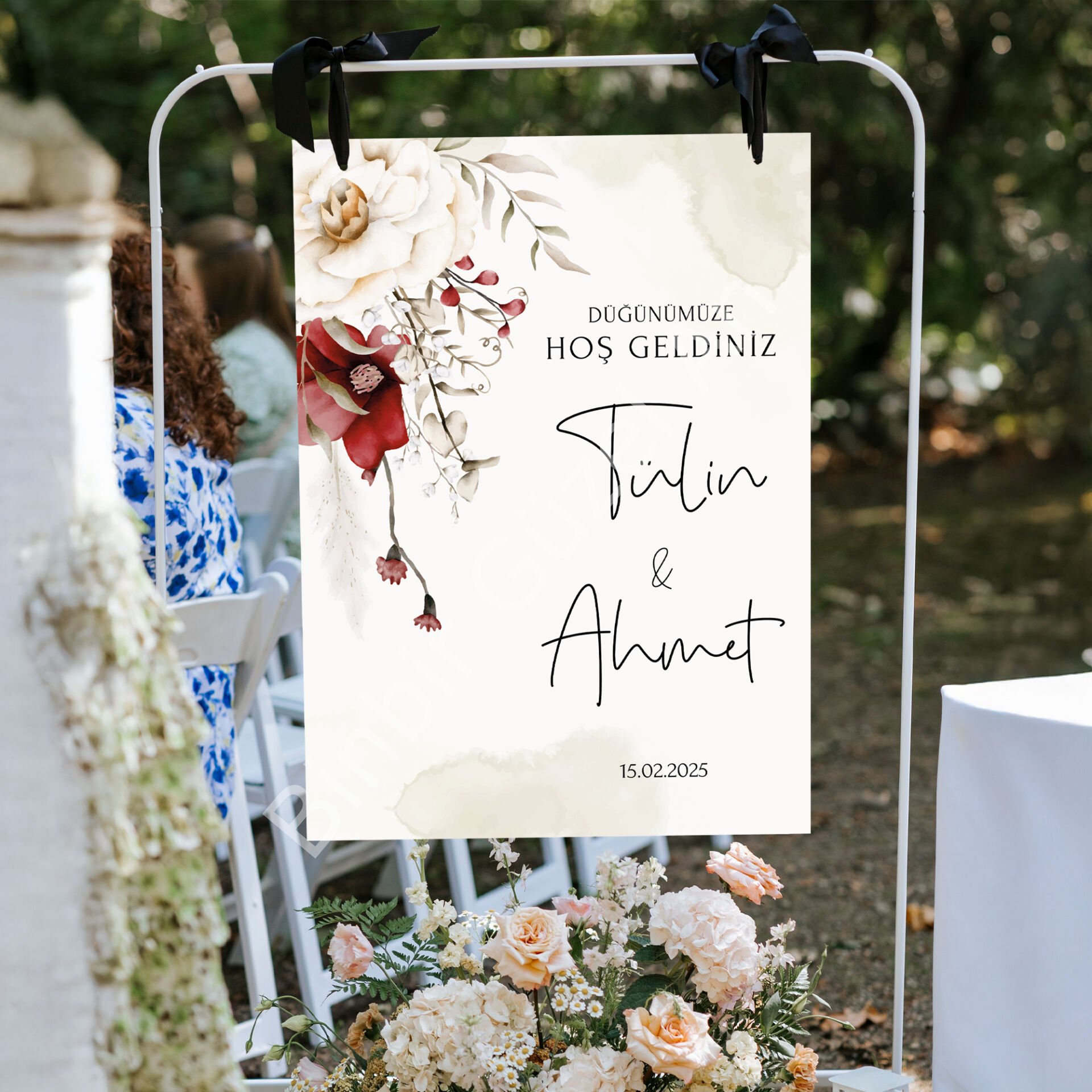 Aşkın Başladığı An Karşılama Panosu 50x70 cm