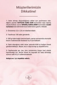 Kalpli Etiket (100 ADET - 3,3X2,8 CM) - Kilitli Ip Hediyeli