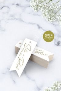 Flama Etiket (100 ADET - 6X2 CM) - Kilitli Ip Hediyeli