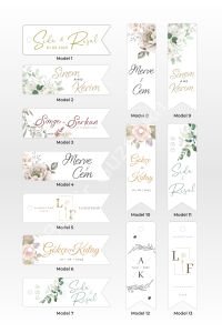 Flama Etiket (100 ADET - 6X2 CM) - Kilitli Ip Hediyeli