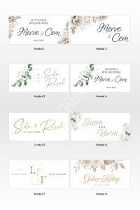 Masaüstü İsim Kartı (30 Adet - 9,5x4,5 cm)