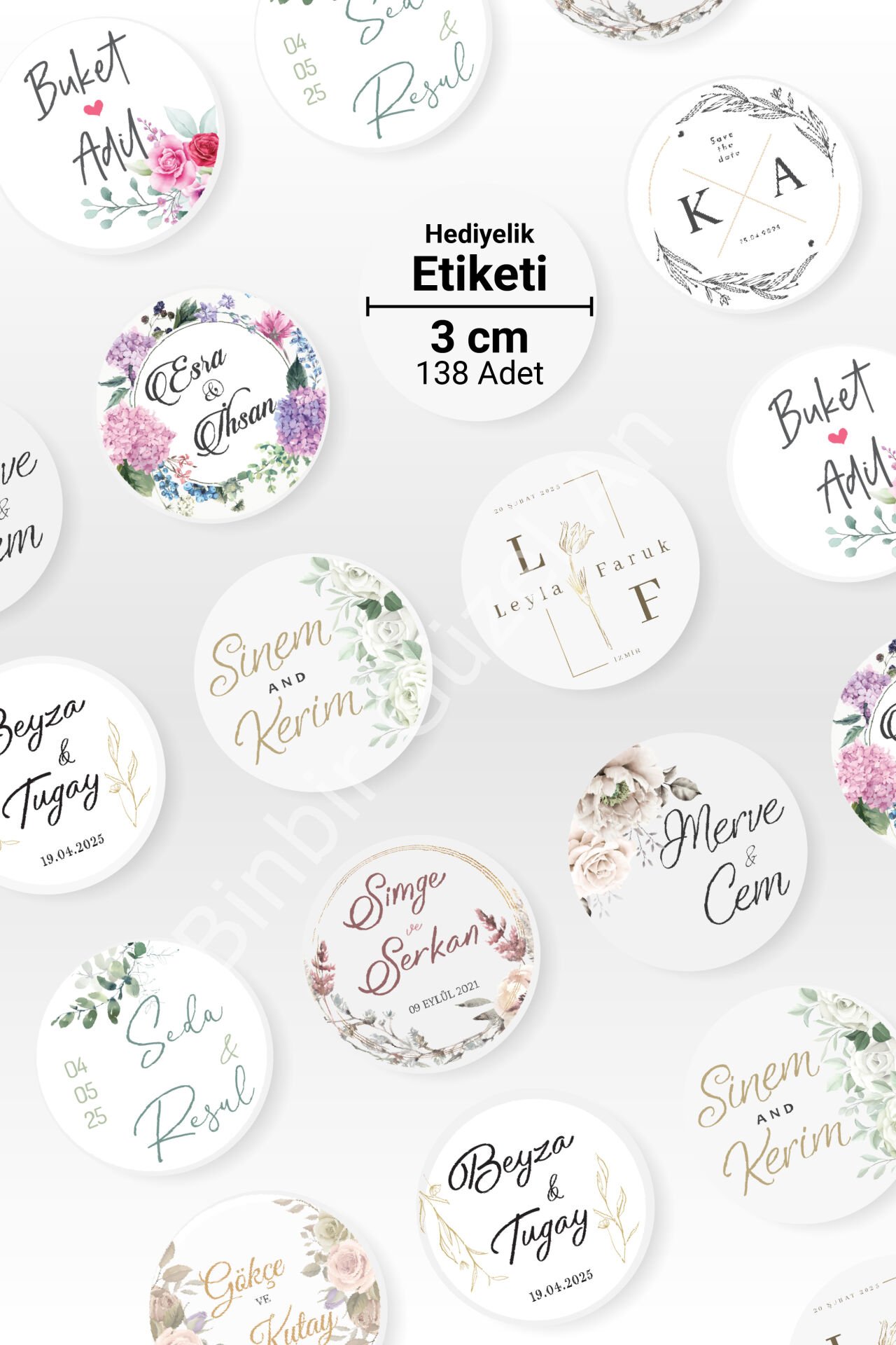 Hediyelik İçin Sticker