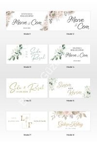 Masaüstü İsim Kartı (10 Adet - 17x13,5 cm) Büyük Boy