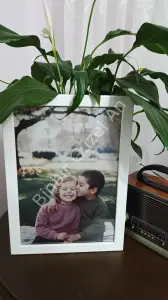 Kişiye Özel Çocukluk Fotoğraflı + Çerçeveli Tablo - 21x30 cm