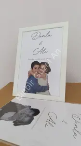 Kişiye Özel Çocukluk Fotoğraflı + Çerçeveli Tablo - 21x30 cm