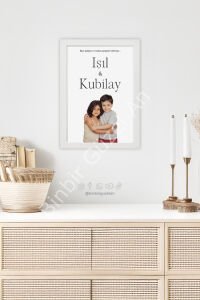 Kişiye Özel Çocukluk Fotoğraflı + Çerçeveli Tablo - 21x30 cm