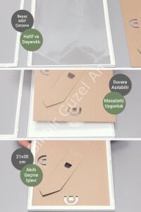 Kişiye Özel Çocukluk Fotoğraflı + Çerçeveli Tablo - 21x30 cm