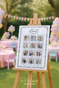 İlk Yılım - Fotoğraflı 1 Yaş Özel Panosu 50x70 cm