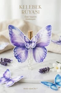 Kelebekli Hediyelik Kolonya Şişesi - 10 Adet