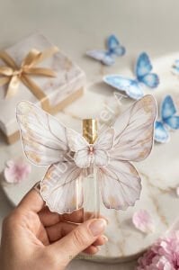 Kelebekli Hediyelik Kolonya Şişesi - 10 Adet